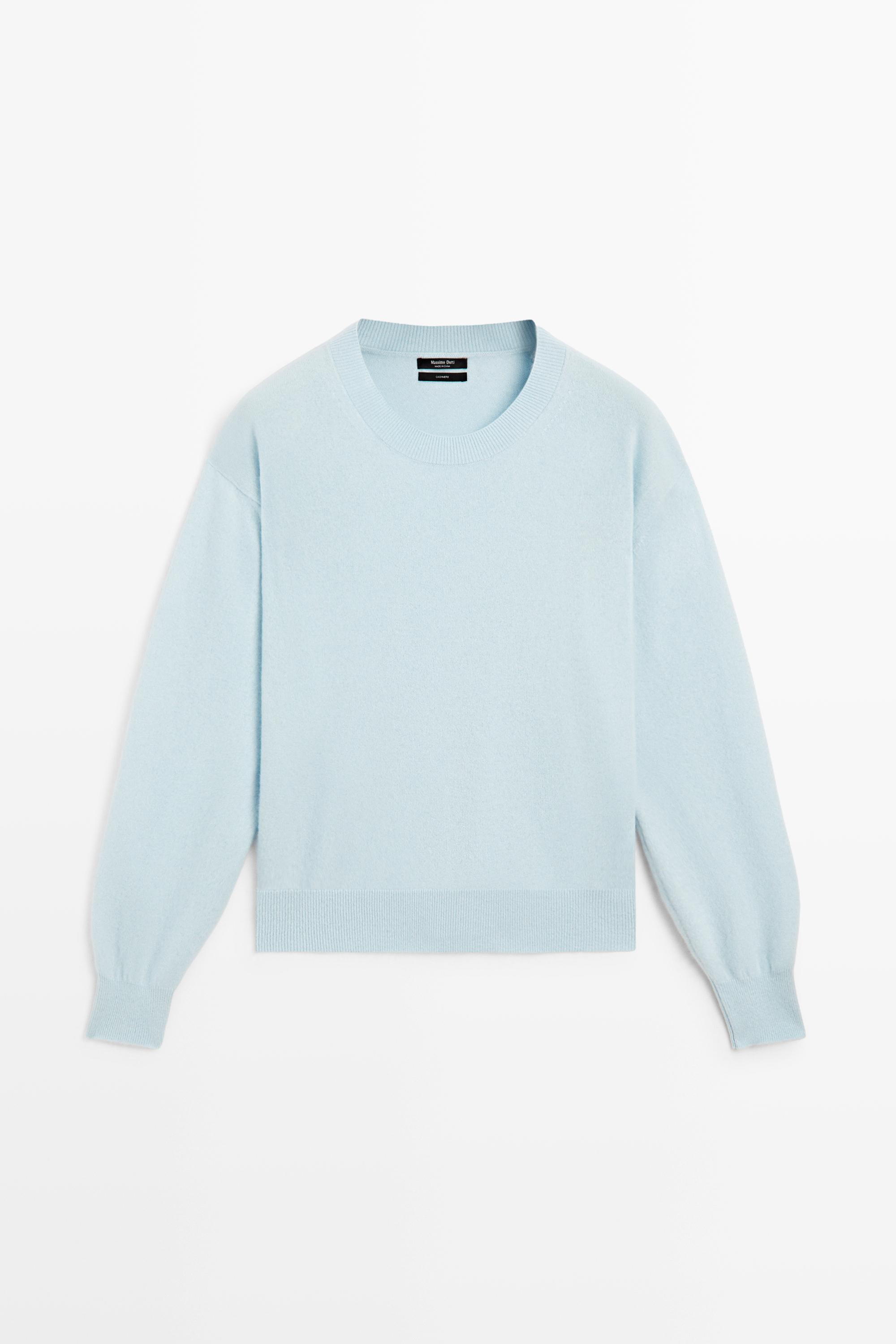 100% cashmere long sleeve sweater